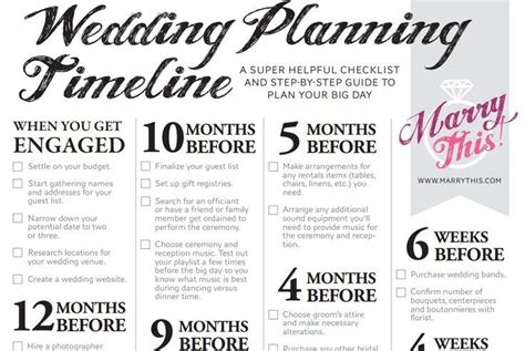 Make Wedding Planning Easy With These Free Timeline Checklists