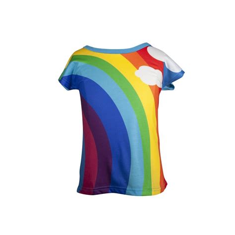 At The End Of The Rainbow Girls Classic Rainbow T Shirt Fashion