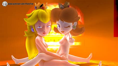 Rule 34 2girls 3d Female Female Only Mario Series Nintendo Princess Daisy Princess Peach Sex