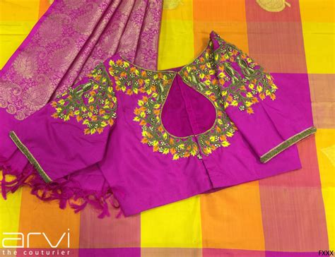 Custom Tailored Aari Work Blouse By Arvi The Couturier Best Blouse