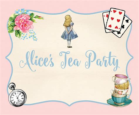 Alice In Wonderland Party Sign From £500 Each