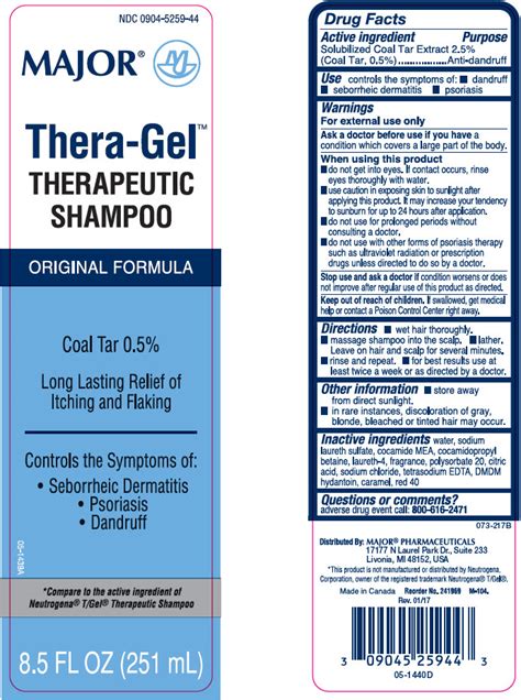 Major Thera Gel Therapeutic Anti Dandruff