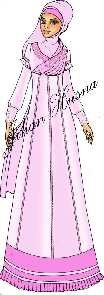 Sketsa gambar desain baju muslim sobsketsa via sobsketsa.blogspot.com. Desain Gamis Party DS-PL-24 | Model pakaian hijab, Desain ...