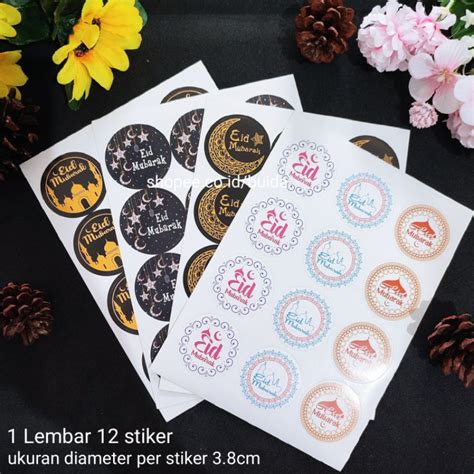 Jual Sticker Lebaran Segel Label Selamat Idul Fitri Sealer Packaging