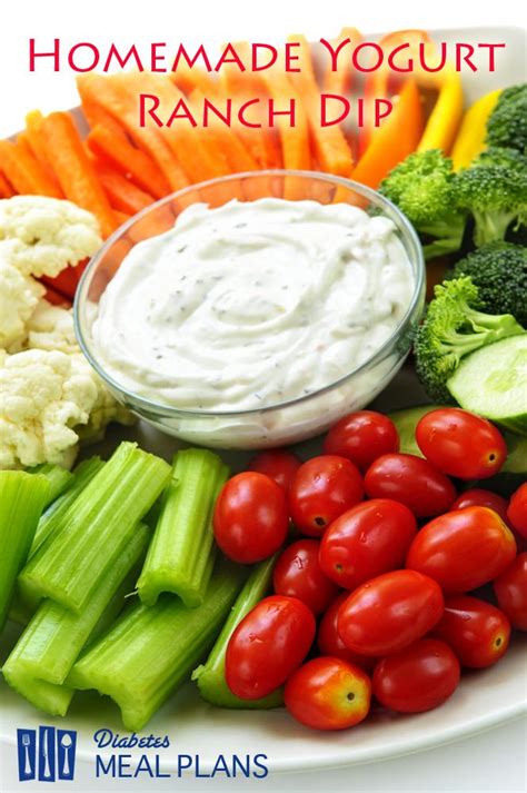 Eating healthy is key to all sorts of health benefits such as lowering blood pressure, building stronger bones, and keeping their. Diabetic Snack Recipe: Ranch Dip