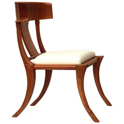 Klismos, light, elegant chair developed by the ancient greeks. Klismos Chair, Italian Walnut in 2020 | Klismos chair ...