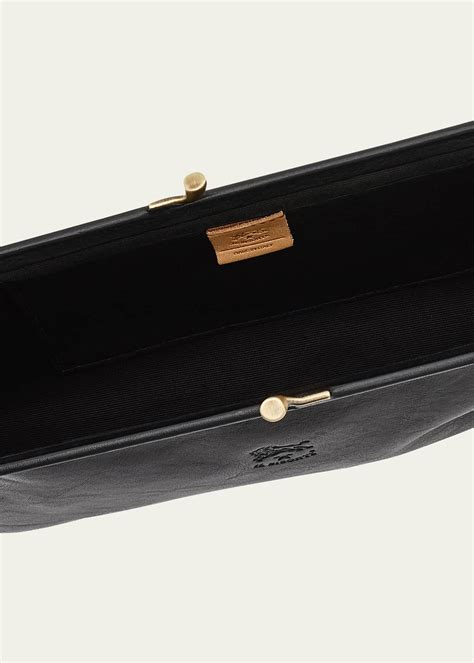 Il Bisonte Manuela Vegetable Tanned Leather Clutch Bag Bergdorf Goodman