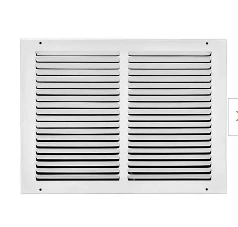 Heavy Duty Steel Return Air Grille Hvac Vent Cover Grill White 24
