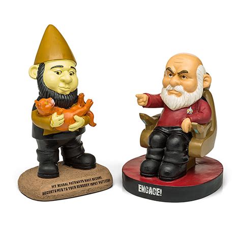 These Star Trek The Next Generation Garden Gnomes Are What Your Yard