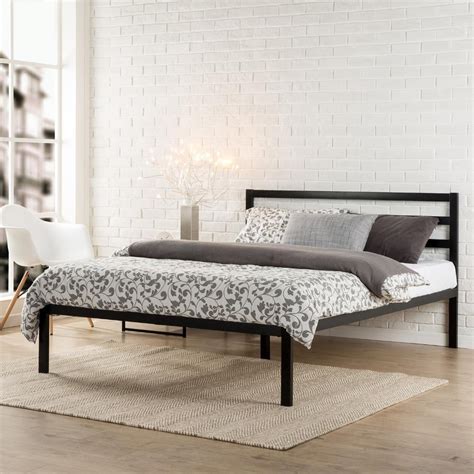 Ktaxon 10 Tall Wood Slat Bed Frame Platform Bed Iron Bed Metal Bed