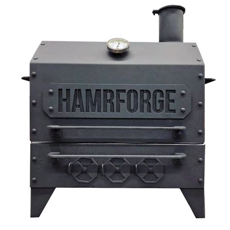 Hamrforge Old Iron Sides Reverse Flow Smoker Charcoal Bbq And