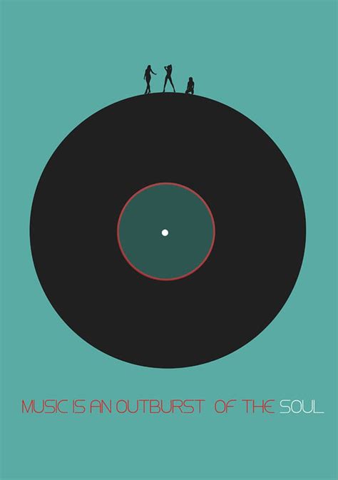 Music Is An Outburst Of The Soul Poster Poster Canvas Print