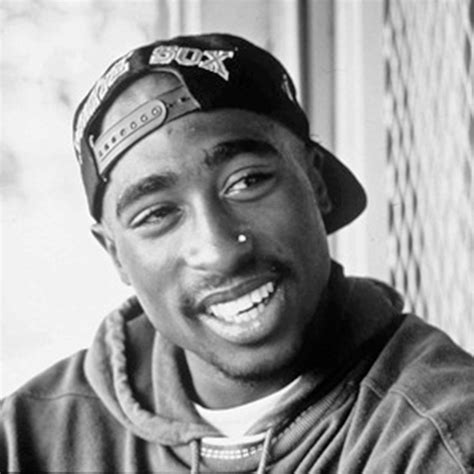 Tupac Black And White Smiling