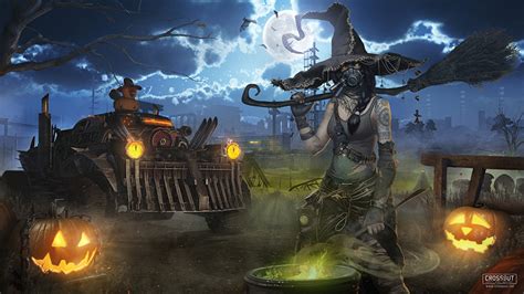 Photos Crossout Witch Hat Fantasy Halloween 3d Graphics