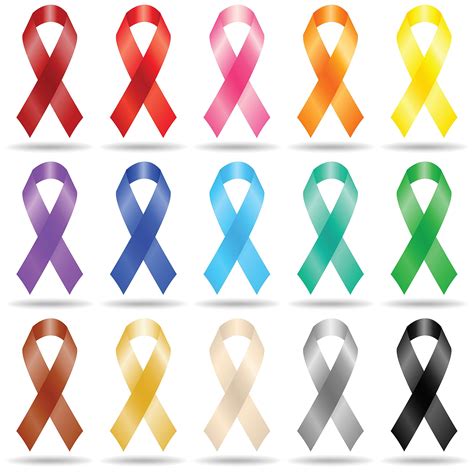 The various ribbons remind people that there is hope and ways to prevent cancers. List of Colors and Months for Cancer Ribbons