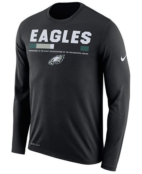 Nike Mens Philadelphia Eagles Legend Staff Long Sleeve T Shirt