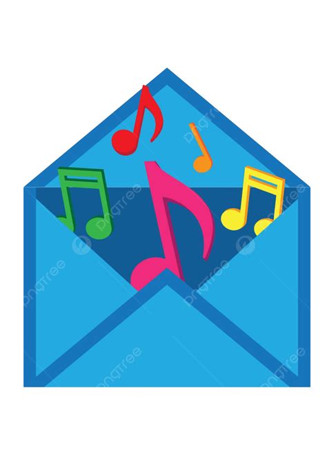 Carta Con Notas Musicales Elemento Clave Del Pentagrama Vector Png