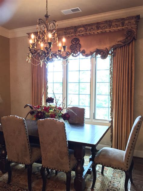 Designer paul hendershot calls his ojai, calif. Old World Tuscan Dining room with high-end cornice and ...