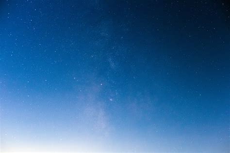 Gambar Langit Biru Suasana Malam Horison Bintang Tenang Objek