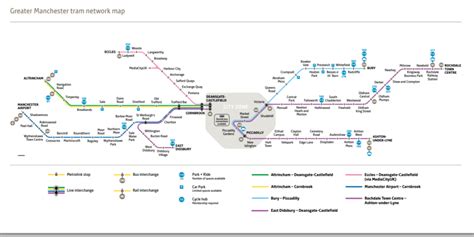 Transit Maps Submission Official Map Manchester Metrolink England