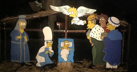 Simpsons Nativity Yard Scene Yard Decor Nativity Christmas Decorations