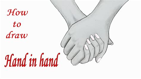 Holding Hands Drawing How To Draw Holding Hands Step By Step Hot Sex Picture