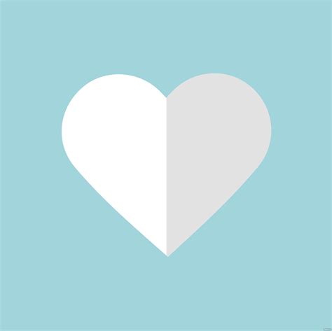 Free White Heart Clipart Eps Illustrator  Png Svg