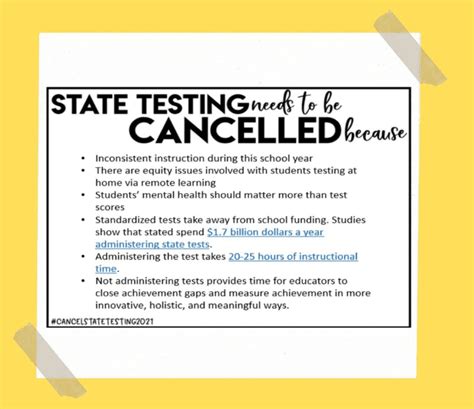 Teachers Have Launched A Campaign To Cancel State Testing In 2021