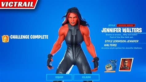 How To Unlock Red She Hulk And Crimson Jennifer Walters In Fortnite