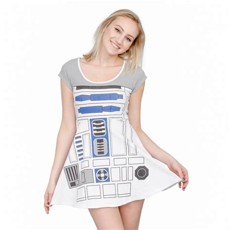R2d2 Dress Star Wars I Am R2 D2 Robot Costume Skater Dress Star Wars