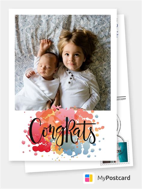 Maybe you would like to learn more about one of these? Send Photo Congratulation Cards Online | Printed & Mailde For You International | Use Your Own ...
