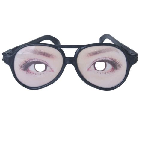 crazy eyeball glasses eye ball funny nerd eyes prank gag joke magic round black for sale online