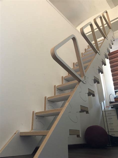 This Folding Staircase Is Perfect For Tiny Homes Or Apartments With