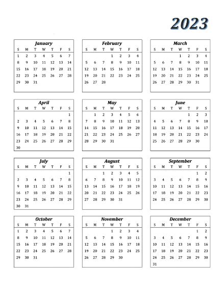 Calendar 2023 Png Transparent Background Images