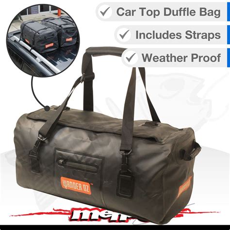 Large Duffle Luggage Carry Bag Overnight Camping 4wd Travel Proof Roof Rack