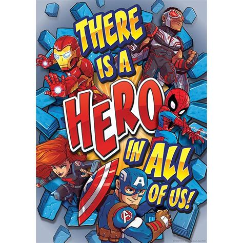 Marvel Super Hero In 13x19 Poster Superhero Classroom Theme Hero