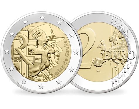 Encore disponible  la monnaie commémorative de 2 Euros Charles De