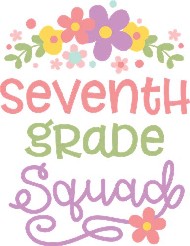 Seventh Grade Squad Svg File Print Art Svg And Print Art At