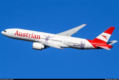 OE LPF Austrian Airlines Boeing 777 2Q8ER Photo By Chris Jilli ID