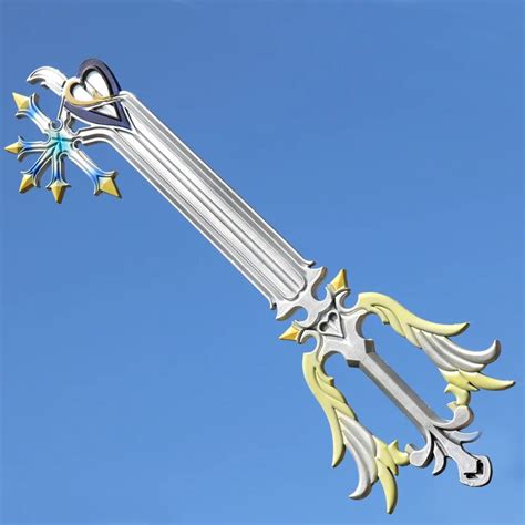 Halloween Cosplay Kingdom Heart Sora White Key Soft Pu Cosplay Sword