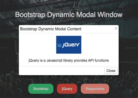Loading Dynamic Content On A Bootstrap Modal Using Jquery Phppot