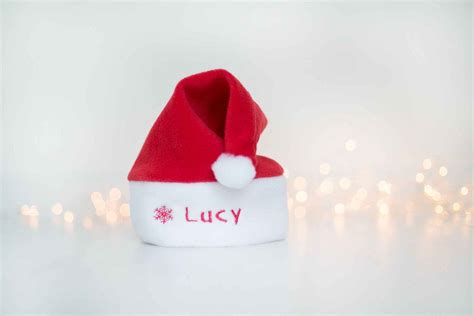 Personalised Santa Hat For Babies And Toddlers And Adults Christmas T
