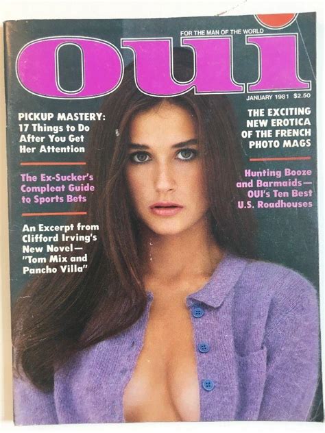 Amazon Oui Busty Adult Magazine January Demi Moore Oui Books Hot Sex