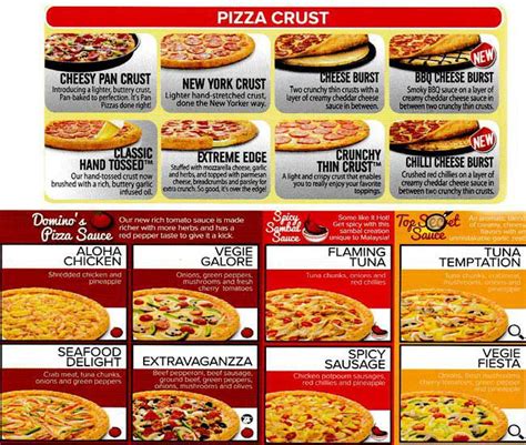 Think pizza, choose domino's pizza! Domino's Menu, Menu for Domino's, Selayang, Selangor ...