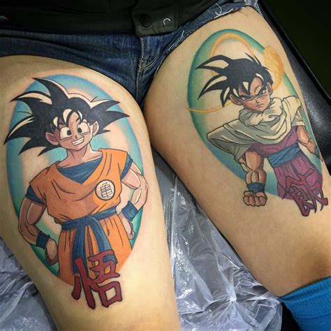 Incredible tattoos dragon pictures dragon ball tattoo tattoos cartoon tattoos tattoos for guys color tattoo z tattoo dbz tattoo. dragonball-z-goku-and-gohan-by-gracie-gosling - Modern ...