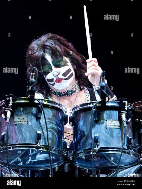Drummer Eric Singer Performs With Kiss At The Hard Rock Live Arena In