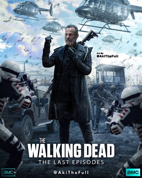 The Walking Dead Finale Rick Grimes Returns Poster By Akithefull On