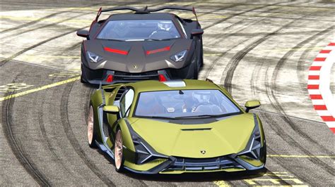 Lamborghini Sian Vs Lamborghini Alston Sc18 Top Gear Track Youtube