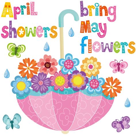 April Showers Bring May Flowers Bulletin Board Ideas