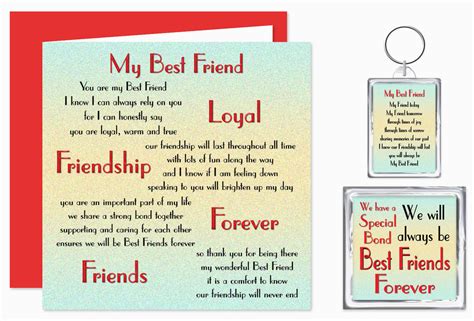 Friendship Verses For Birthday Cards Best Friend Verse T Set Card